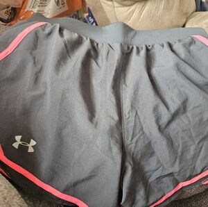New Under Armour Charcoal and Coral Sports Shorts